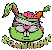 Zombunny Women's V-Neck T-Shirt