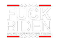 Fuck Biden And You For Voting For Him Political Design Zip Tote Bag