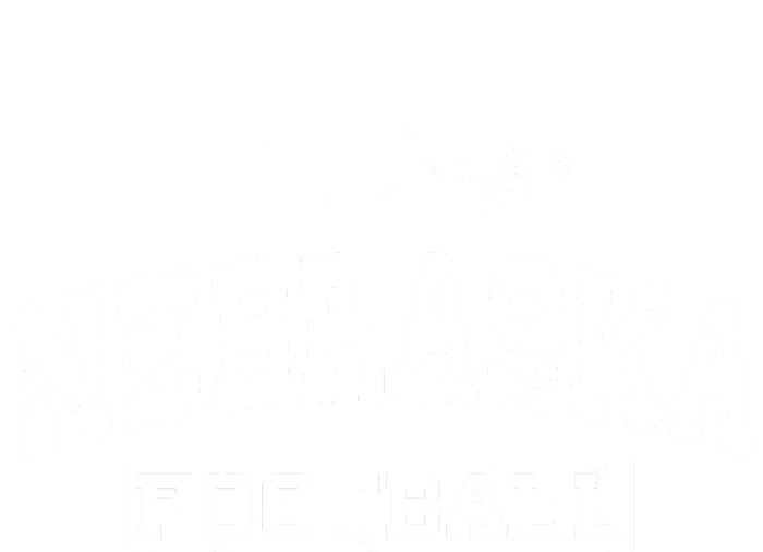 Nebraska Football Lace Logo Premium T-Shirt