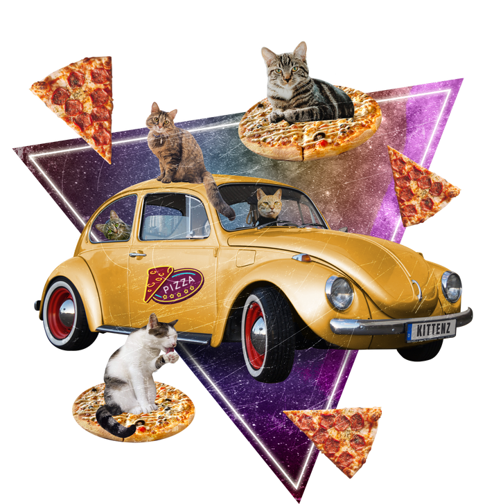 Cat Pizza Car Galaxy Sustainable Bucket Hat