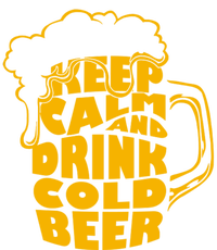 Keep Calm And Drink Cold Beer T-Shirt