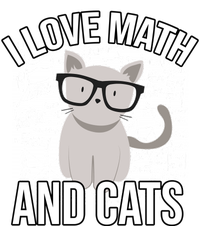 I Love Math And Cats Funny Women's T-Shirt