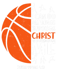 Basketball I Can Do All Things Through Christ Who Strengthens Me Philippian 4:13 Tie Dye Hoodie