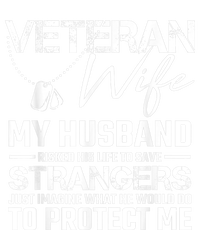 Veteran Wife Army Husband Soldier Saying Cool Military Gift Short Acrylic Beanie