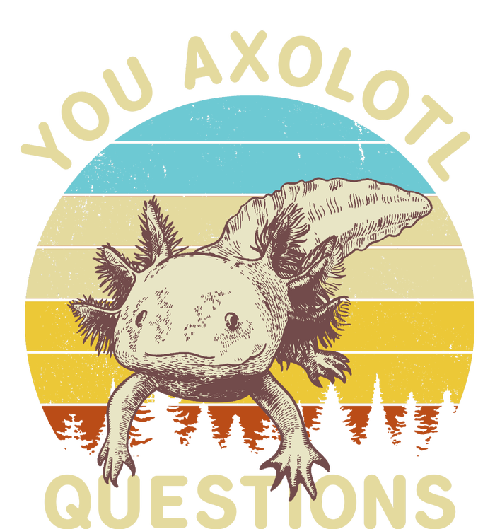 You Axolotl Questions Retro Funny Reptile T-Shirt