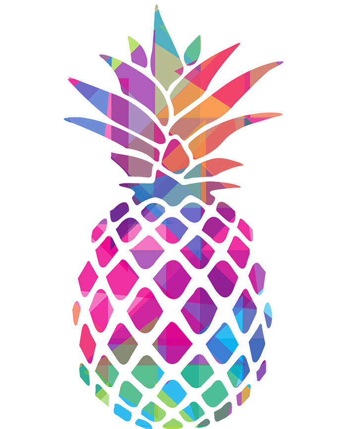 Colorful Simple Pineapple T-Shirt