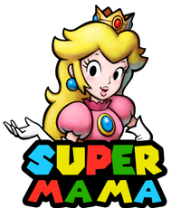 Super Mama Gamer Logo Long Sleeve Shirt