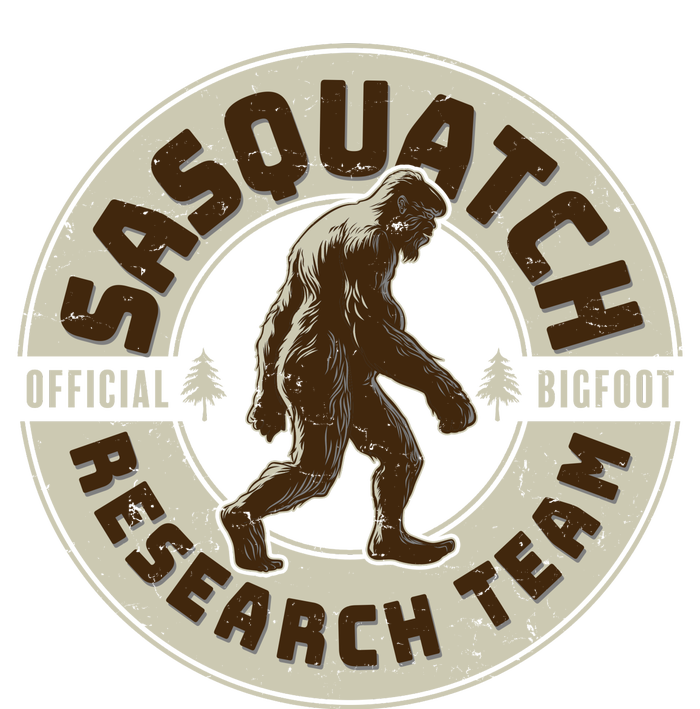 Funny Vintage Sasquatch Research Team Emblem Tie-Dye T-Shirt