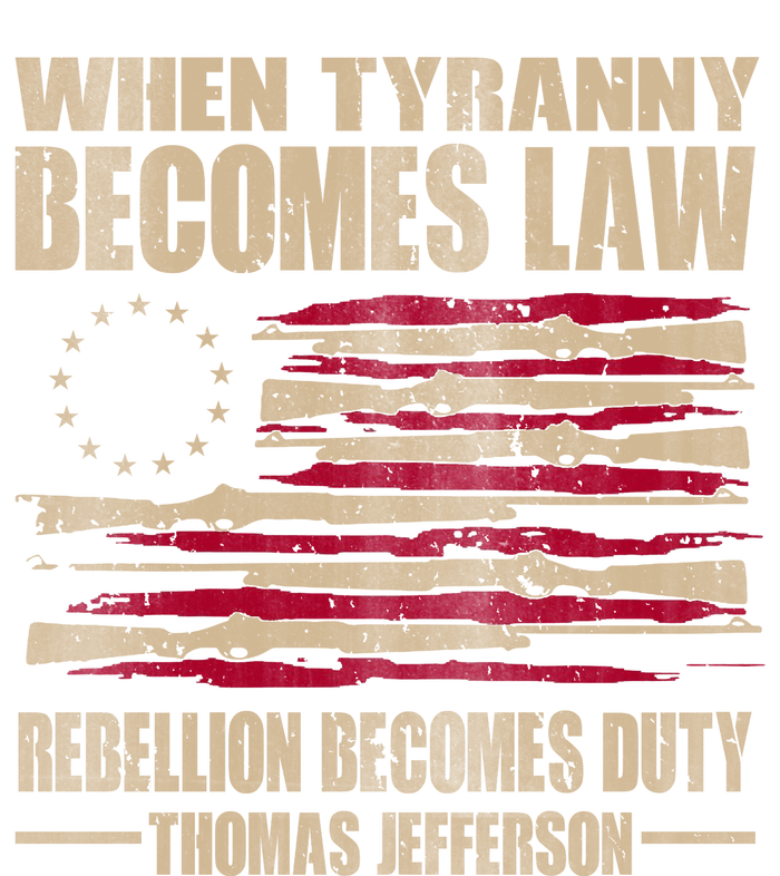 When Tyranny Becomes Law Rebellion Becomes Duty Women's Racerback Tank