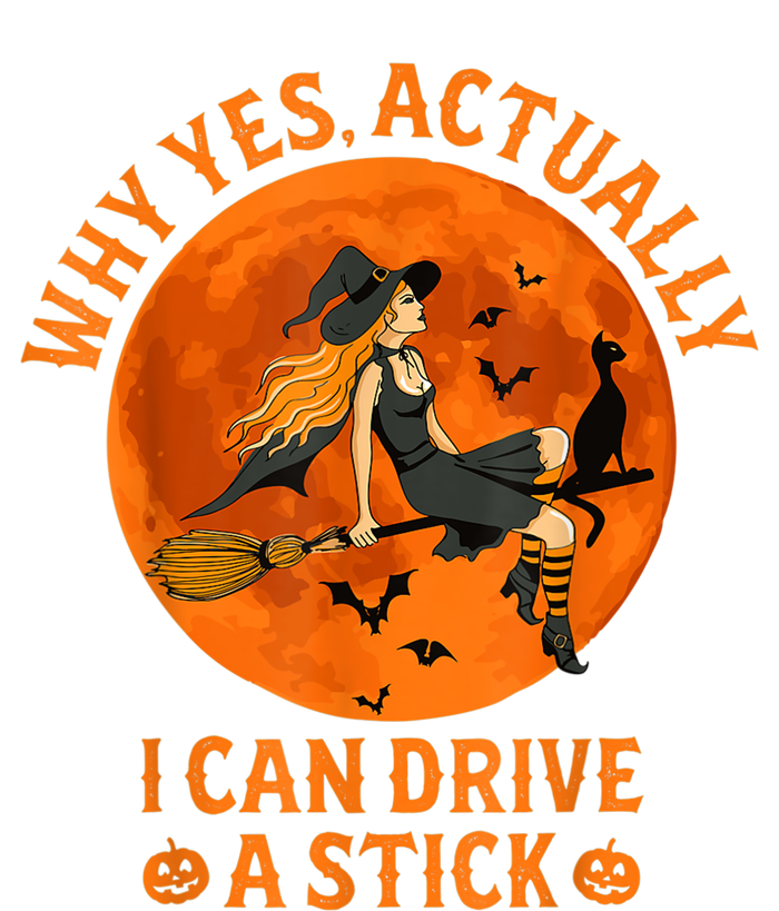 Why Yes Actually I Can Drive A Stick Funny Witch Costume 16 in Basic Backpack