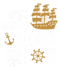 Whatever Floats Your Boat Funny Pirate Ship Women's Strappy Tank