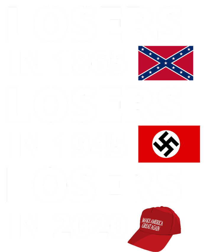 Losers In 1865, Losers In 1945, Losers In 2020 Funny Political Kids T-Shirt