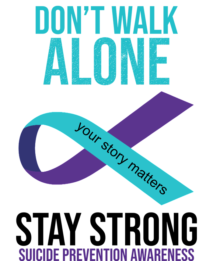 Don't Walk Alone Stay Strong Suicided Prevention Awareness Premium T-Shirt