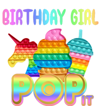 Birthday Girl Pop It Funny Cute Colorful Tall Hoodie