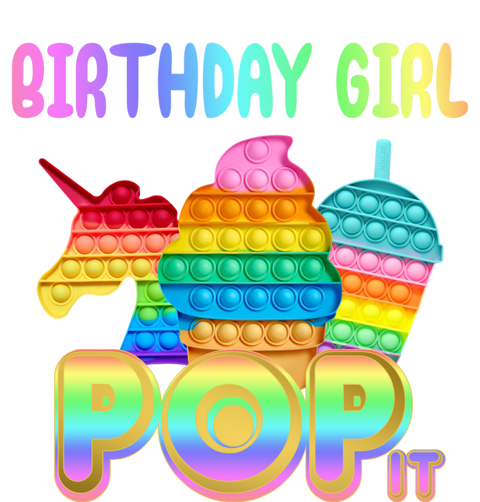 Birthday Girl Pop It Funny Cute Colorful Tall Hoodie