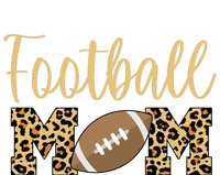 Football Mom Leopard Cute Logo Fan T-Shirt