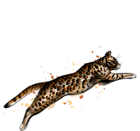 Bengal Cat Jumping From A Splash T-Shirt