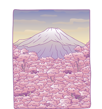 Pastel Mount Fuji Poster