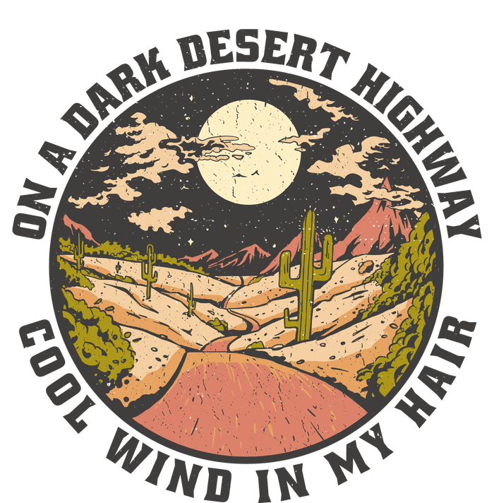 Dark Desert Highway Wind In My Hair Ladies Essential Tank