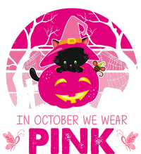 In October We Wear Pink Jack O Lantern Witch Cat Tank Top