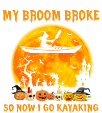 My Broom Broke So Now I Go Kayaking Halloween Kayak Women's Racerback Tank