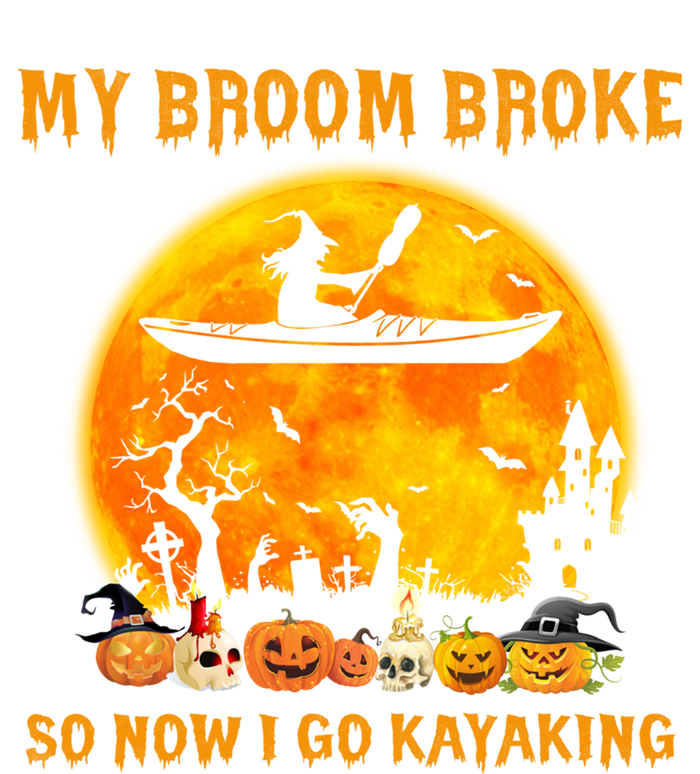 My Broom Broke So Now I Go Kayaking Halloween Kayak Women's Racerback Tank