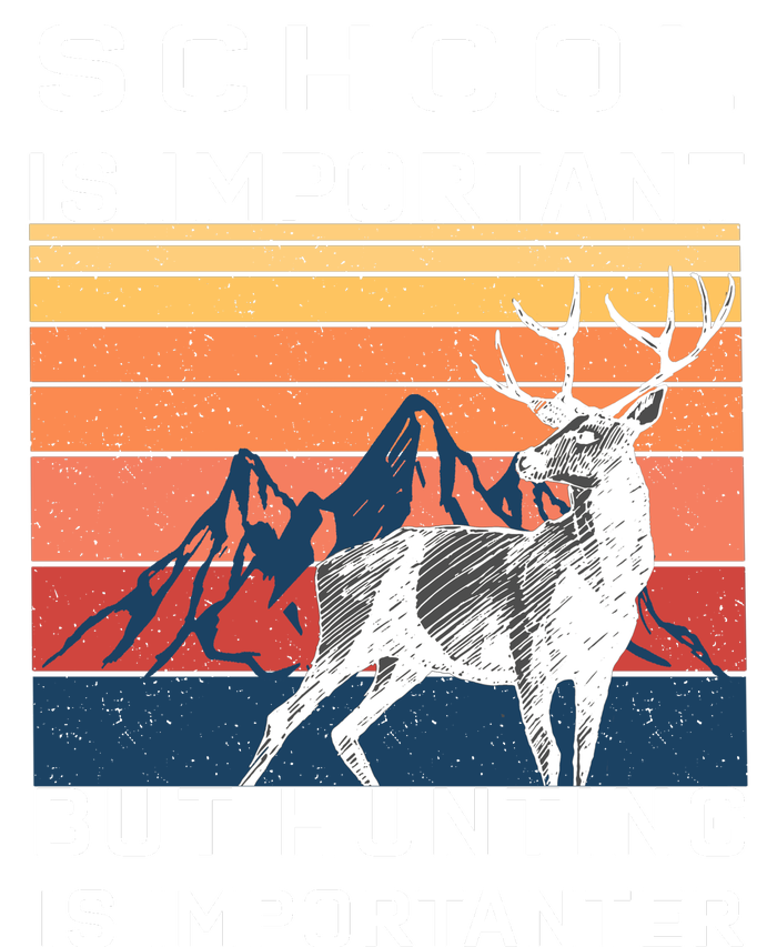 School Is Important But Hunting Is Importanter Kids T-Shirt