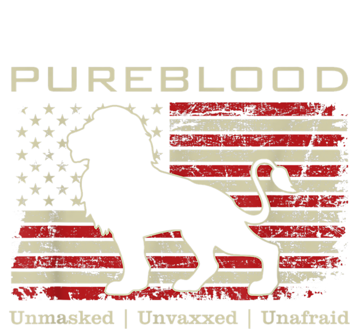 Pureblood Movement #Pureblood Medical Freedom Lion USA Flag Tall T-Shirt