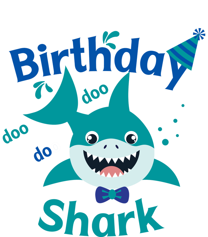 Green Birthday Shark Doo Doo Do Kids Long Sleeve Shirt