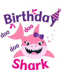 Pink Birthday Shark Doo Doo Doo Garment-Dyed Fleece Hoodie