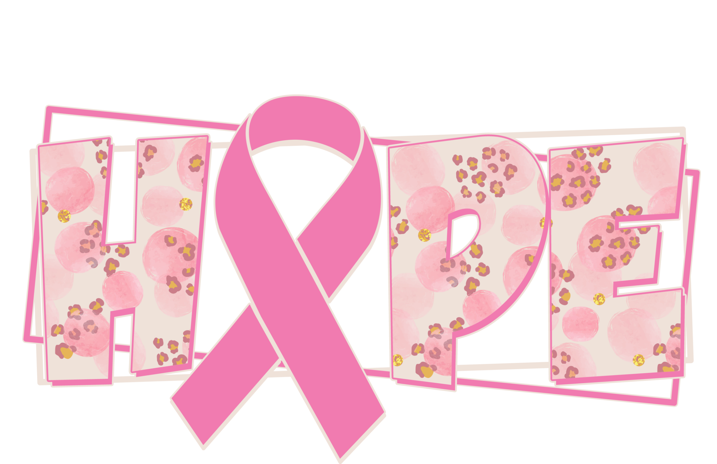 Breast Cancer Awareness Hope Leopard Print T-Shirt