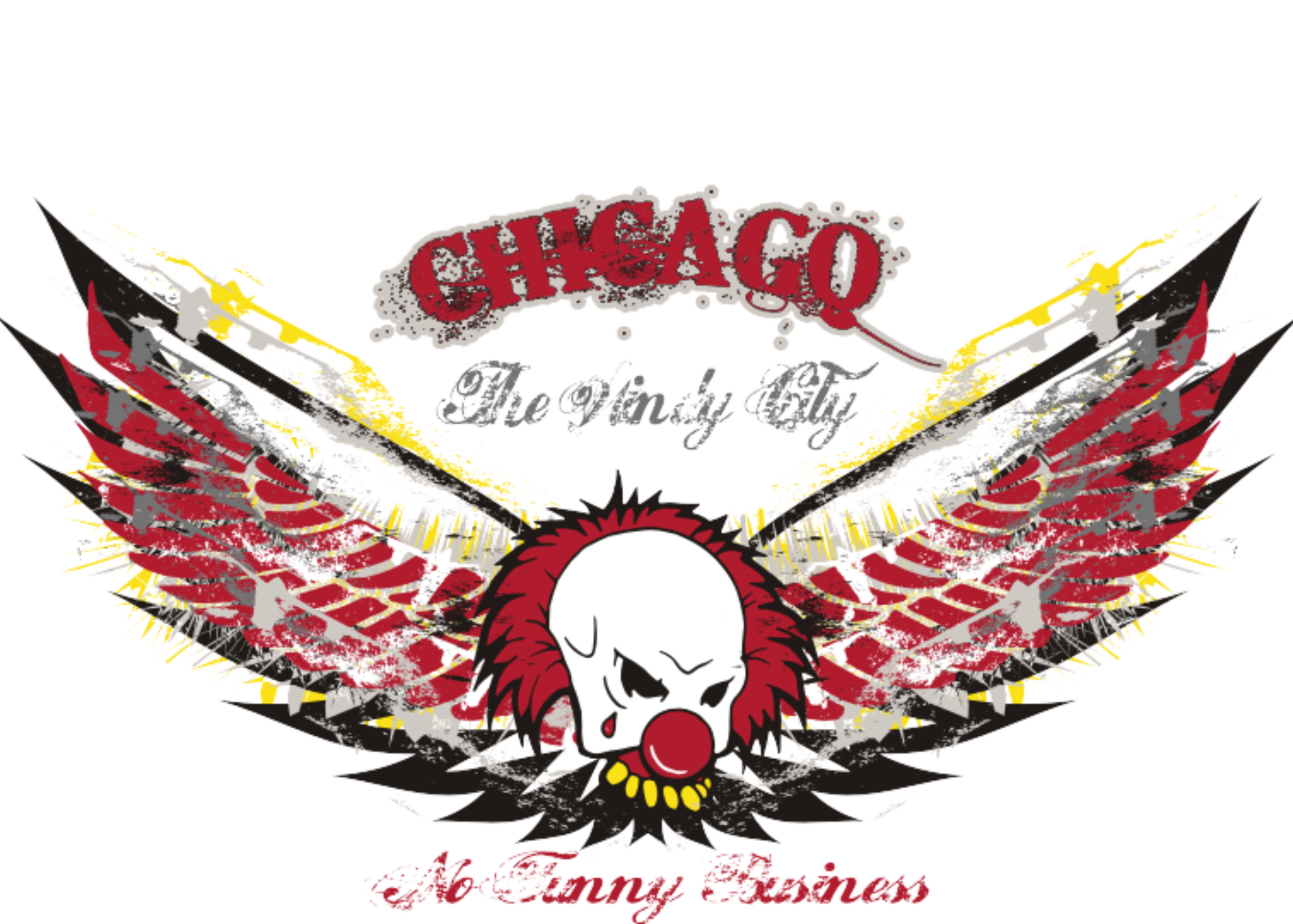 Chicago No Funny Business Clown T-Shirt