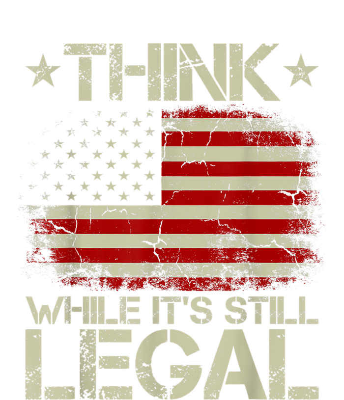 Vintage Old American Flag Think While It's Still Legal Tall T-Shirt