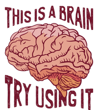 This Is A Brain Try Using It Funny Full Zip Hoodie