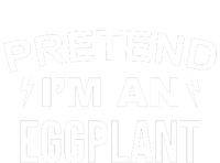 Pretend I'm An Eggplant Lazy Halloween Costume Kids Long Sleeve Shirt