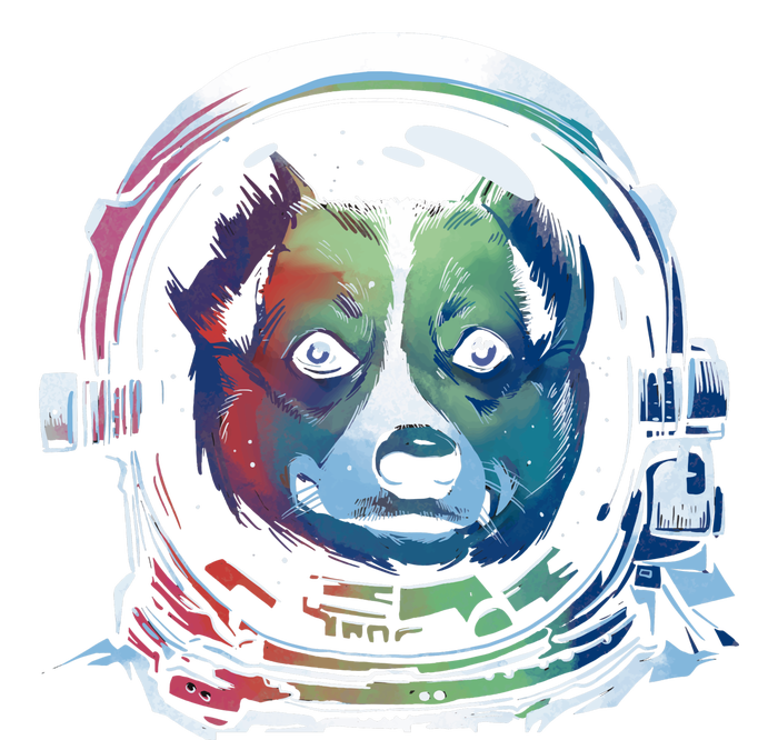 Astronaut Colorful Dog Tank Top