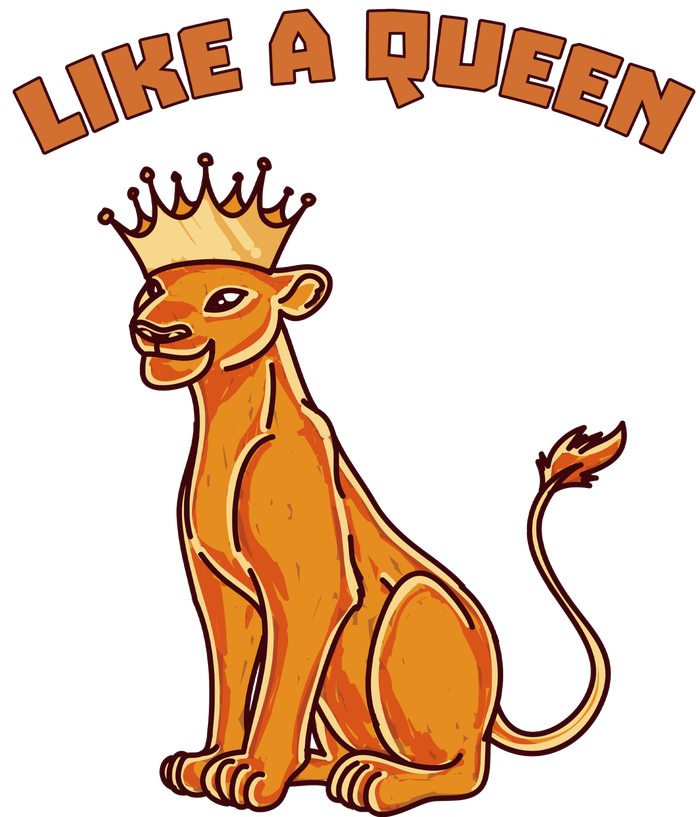 Like A Queen Queen Of The Jungle Lioness Doggie Tank