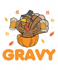 Pour Me Some Gravy On Me Beer Turkey Thanksgiving Silk Touch Performance Long Sleeve Polo