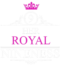 Her Royal Nineness 9th Birthday Nine Year Old Girl Toddler Zip Fleece Hoodie