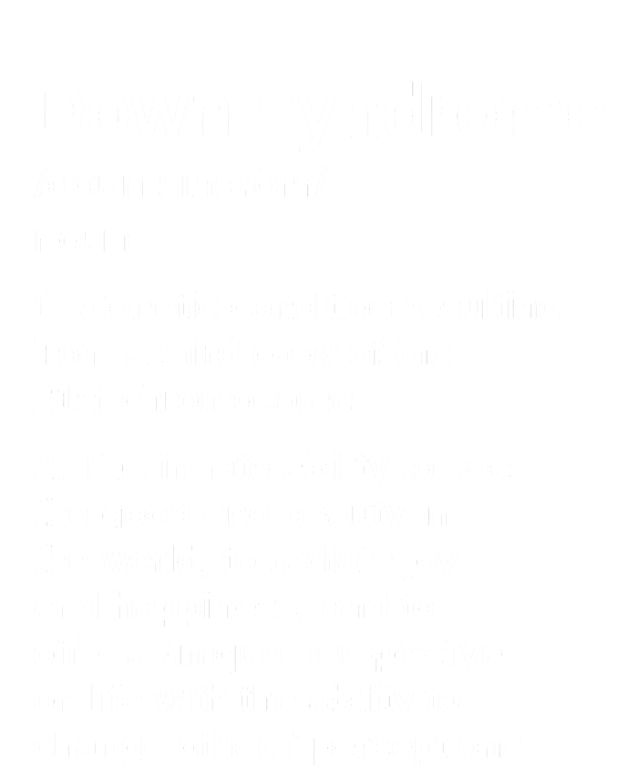 Down Syndrome Definition Awareness Month Full-Length Apron With Pockets