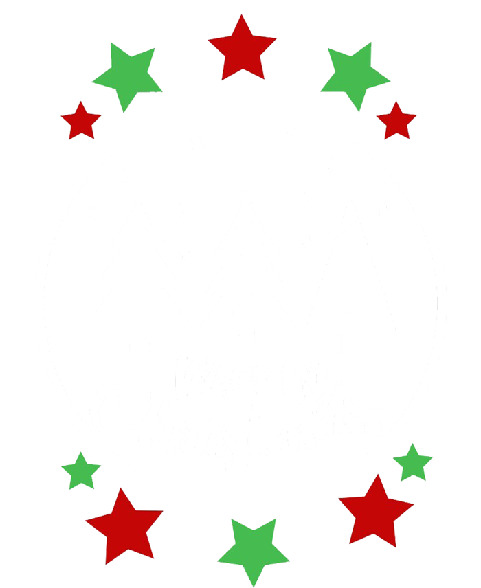 Merry Christmas Festive Circle Logo Performance Fleece Hoodie