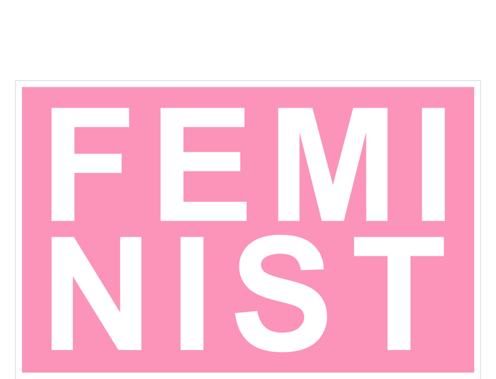 Feminist Pink Logo High Crown Mesh Back Trucker Hat