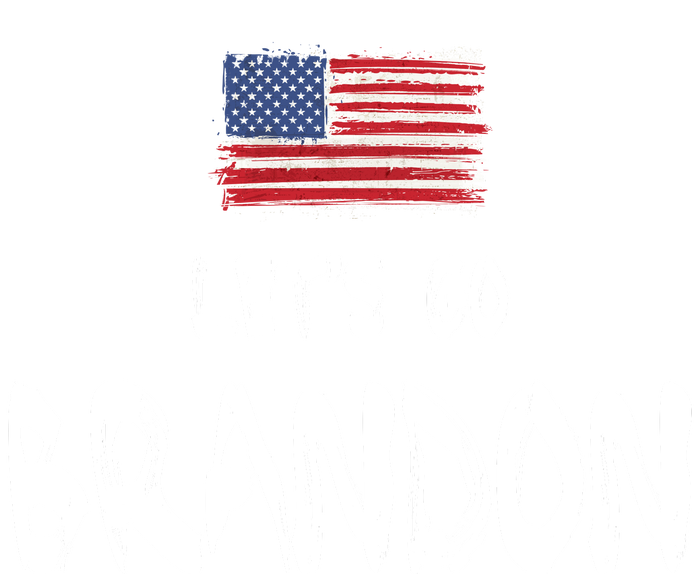 Let's Go Brandon FJB Chant Simple USA Flag Womens Cotton Relaxed Long Sleeve T-Shirt