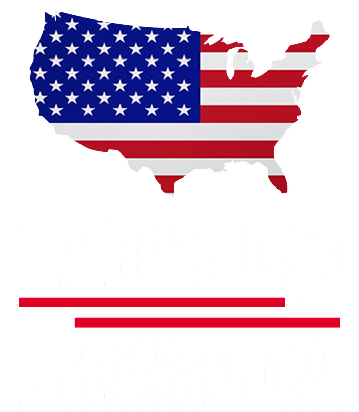 Let's Go Brandon USA American Flag Map Toddler Long Sleeve Shirt