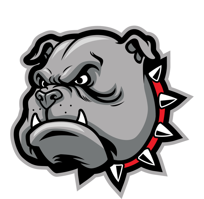 Bulldog Head Button