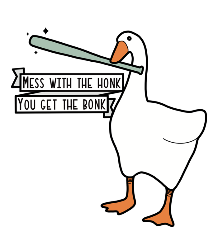 Mess With The Honk You Get The Bonk Goose Womens CVC Long Sleeve Shirt