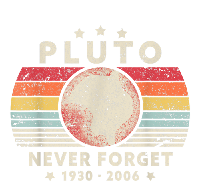 Never Forget Pluto Shirt. Retro Style Funny Space, Science V-Neck T-Shirt