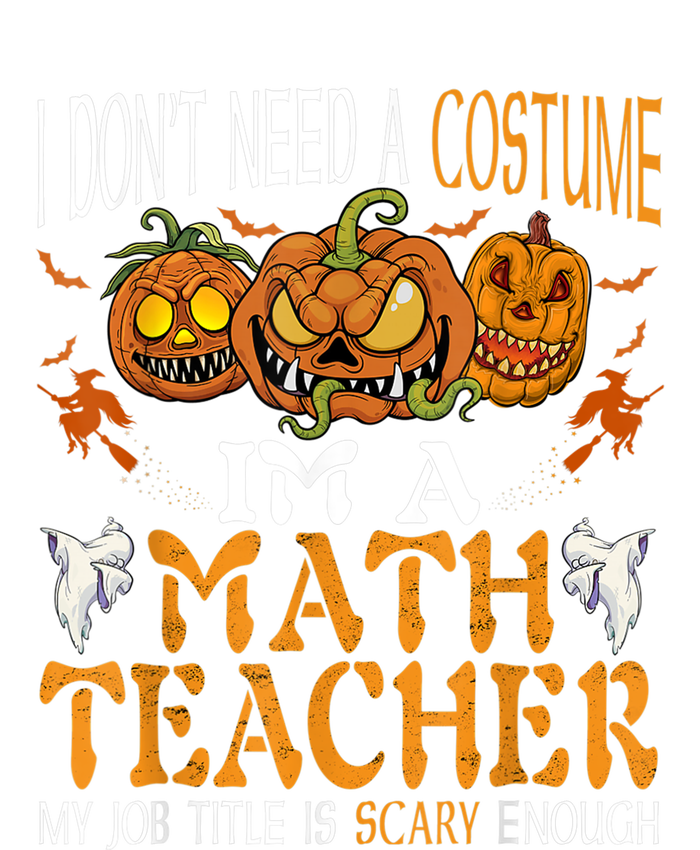 I’m A Math Teacher My Job Title Is Scary Enough Halloween Kids Tie-Dye T-Shirt