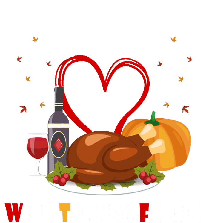 WTF Wine Turkey Family Thanksgiving Yupoong Adult 5-Panel Trucker Hat