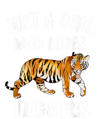 Just A Girl Who Loves Tigers Tiger Animal Lover Gift Kids Long Sleeve Shirt